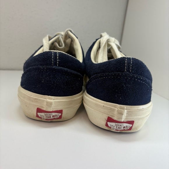 Vans Pro Old Skool Sneakers Size 9.5 Womens 8 men’s Navy Blue Suede - Picture 3 of 7